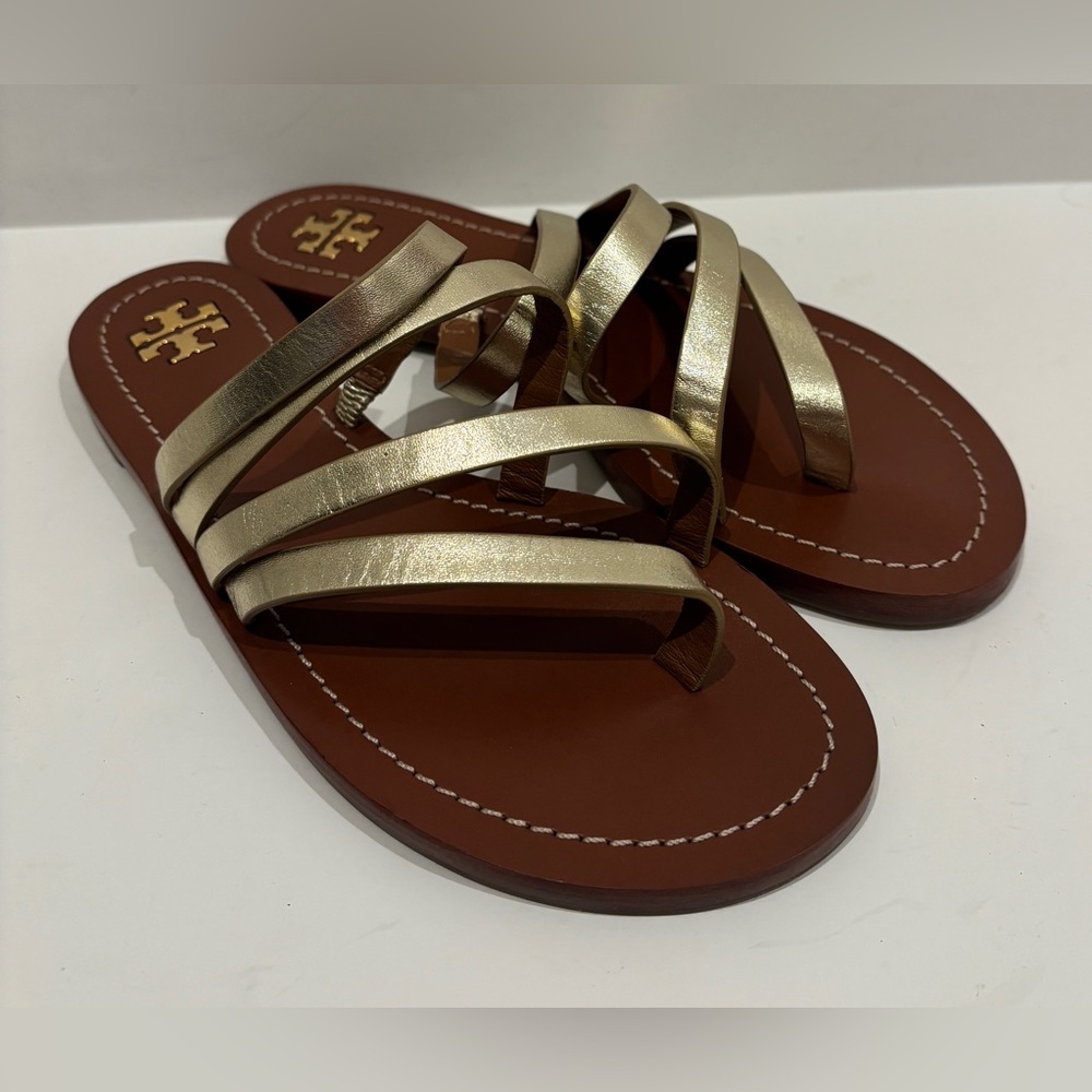 Tory Burch Women's Gold Strappy Sandals size 7M